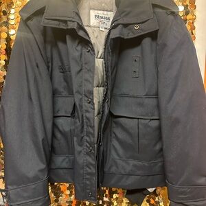 Blauer Men's Dark Gray Military Jacket